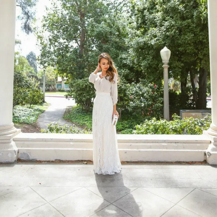 Elevate Your Look with Elegant Hollow Lace Skirt Set — feature 13