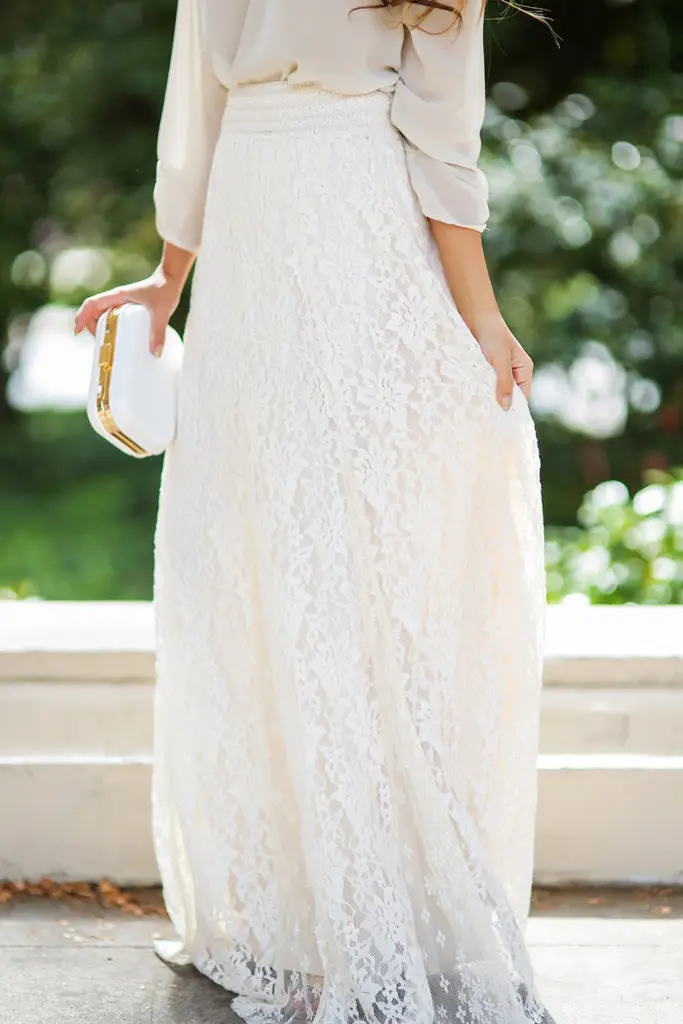 Elevate Your Look with Elegant Hollow Lace Skirt Set — feature 14
