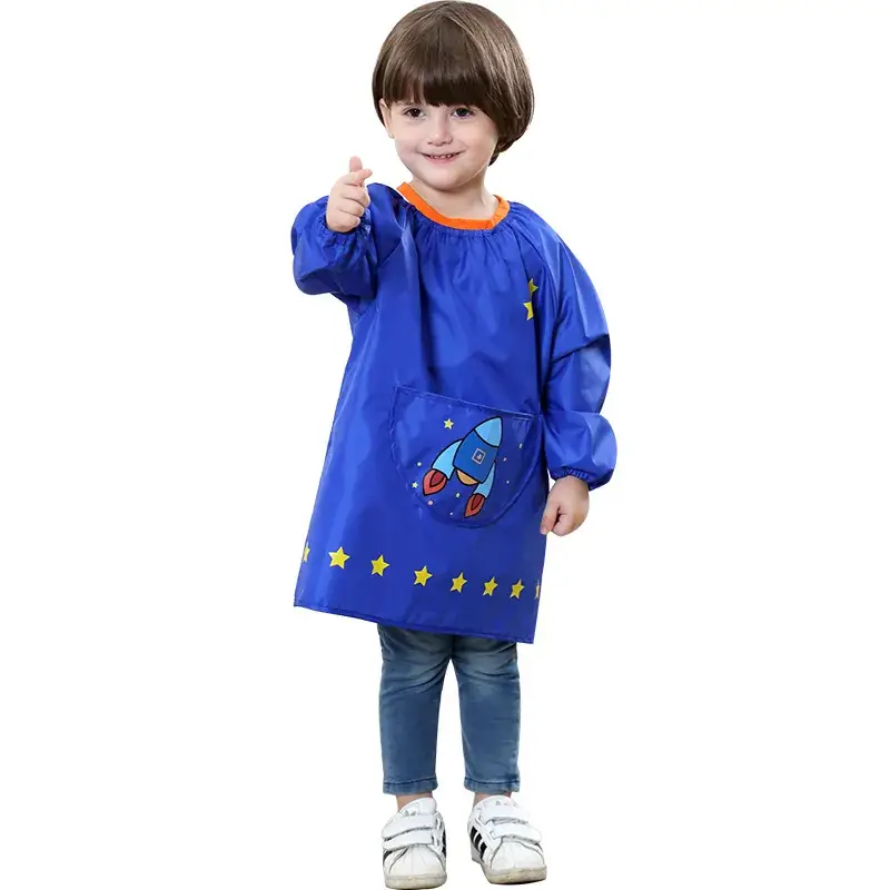 Children's Waterproof Cartoon Overalls Set of 4 - Image 13