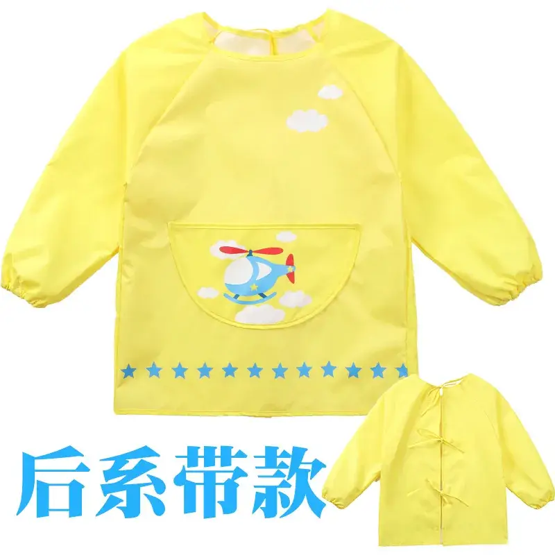 Children's Waterproof Cartoon Overalls Set of 4 - Image 4