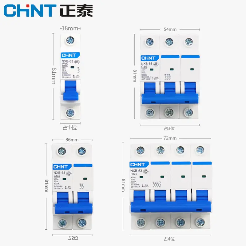 Chint Small Circuit Breaker Switch Blue 120A - Image 3