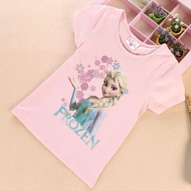 Frozen Princess Aisha Cotton T-Shirt for Girls 1688 - Image 18