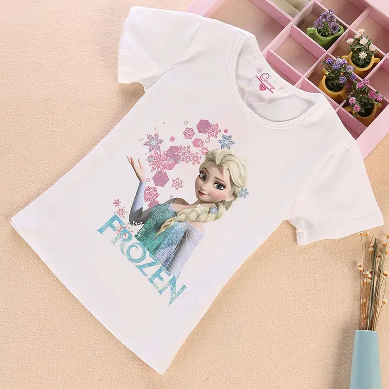 Frozen Princess Aisha Cotton T-Shirt for Girls 1688 - Image 19