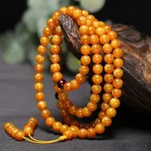 Yellow Full Honey Beeswax Pendant Necklace for Men Women — feature 11