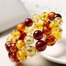 Yellow Full Honey Beeswax Pendant Necklace for Men Women — feature 4