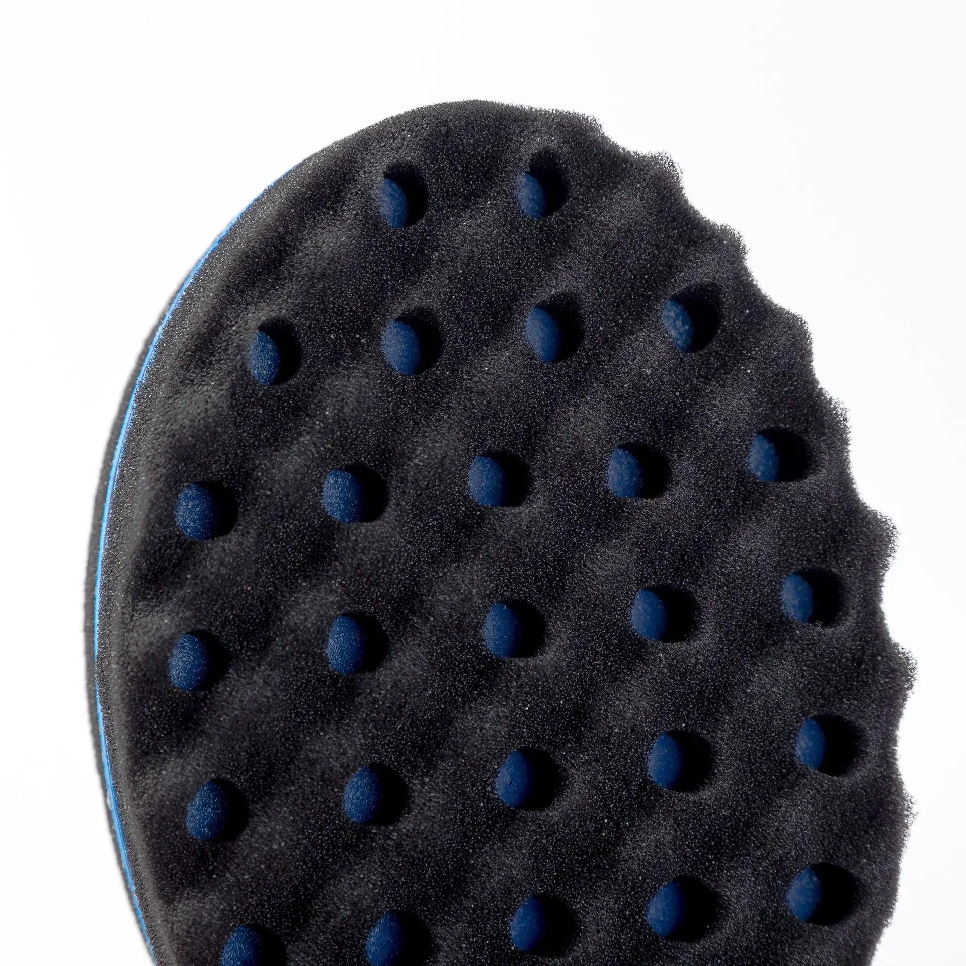 Oval Hair Sponge Brush Black Red for Hair Care - Image 4