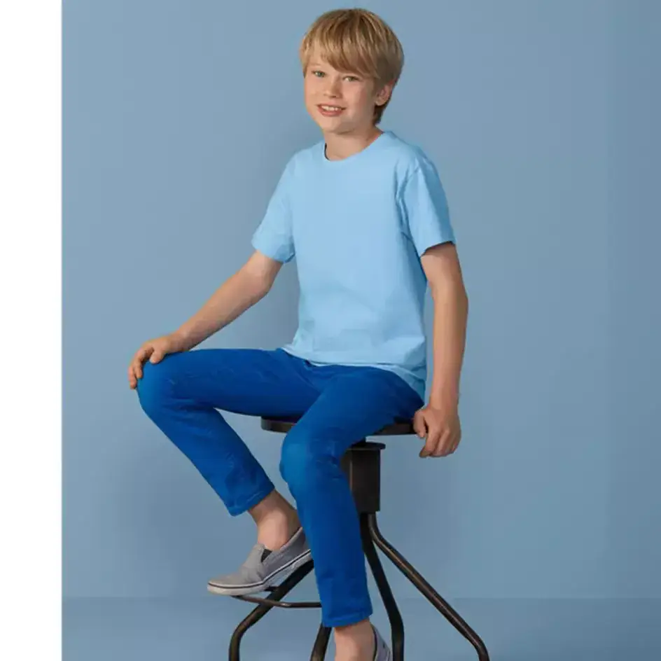 180g Cotton GILDAN Blank T-Shirt for Kids - Image 23