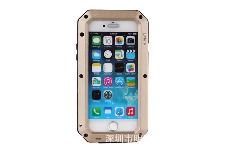 Three-Proof Metal Phone Case Yellow