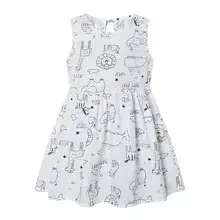 Girls Floral Vests with Bow Small Medium Summer Dress — feature 17