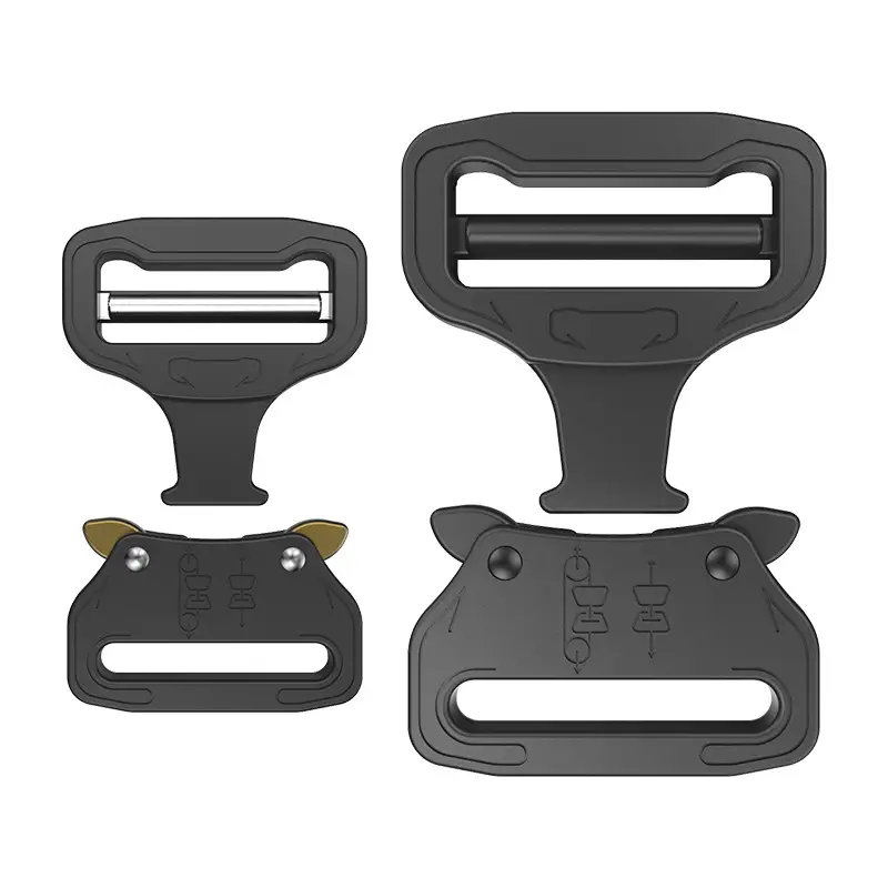 Men's Matte Black Tactical Belt Buckle 39mm Quick-Release