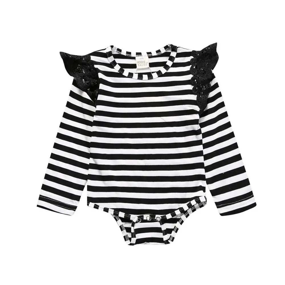 Pink Lace Long-Sleeve Baby Romper Set - Image 5