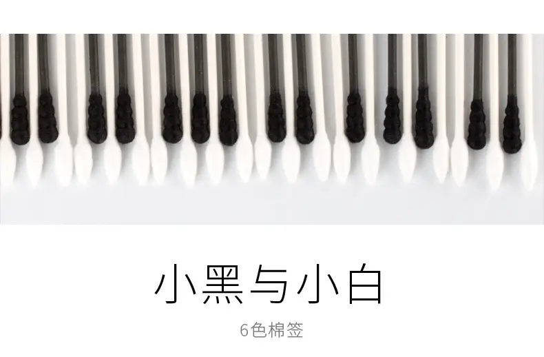 Double Headed Cotton Swabs 200 Pack for Makeup & Cleaning — feature 2