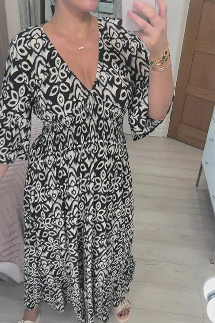 2024 New Plus Size Floral Dress Beach Wear - Image 2