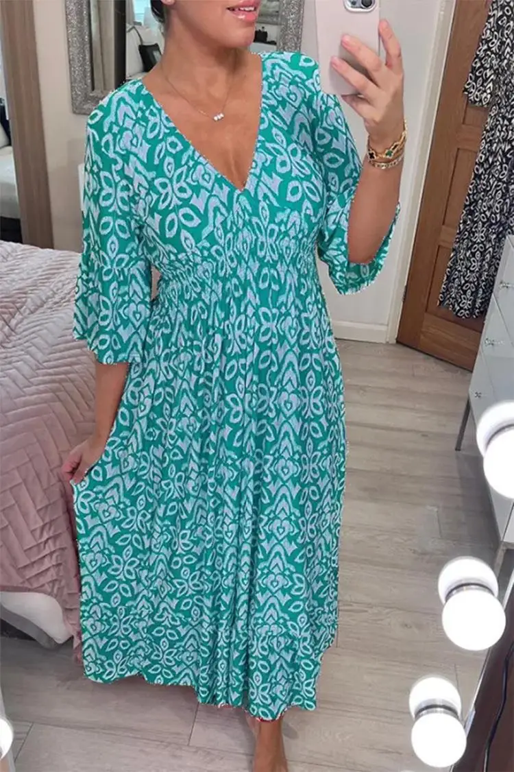 2024 New Plus Size Floral Dress Beach Wear - Image 4