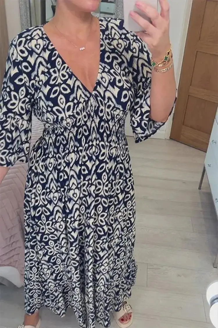 2024 New Plus Size Floral Dress Beach Wear - Image 5