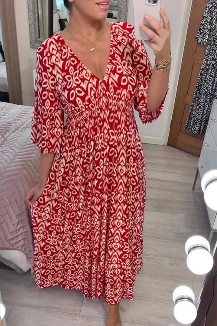 2024 New Plus Size Floral Dress Beach Wear - Image 6