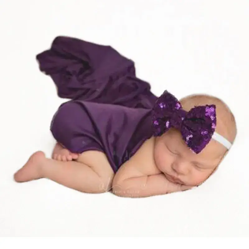 New European American Baby Photo Wrap Elastic Wrap Brown - Image 21