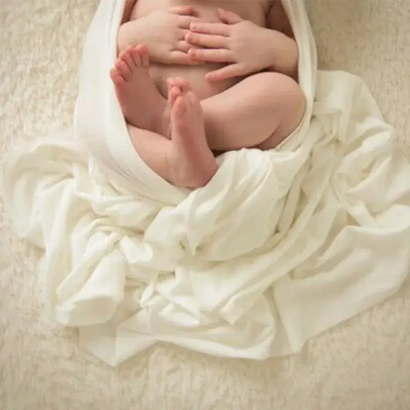 New European American Baby Photo Wrap Elastic Wrap Brown - Image 22