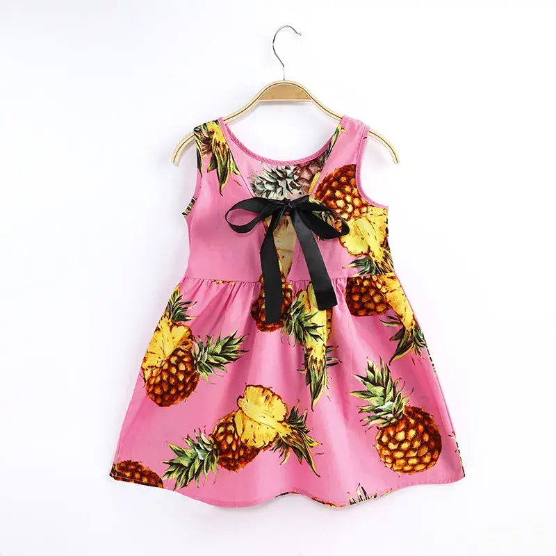 Girls Sleeveless Floral Dress Small Medium - Image 12