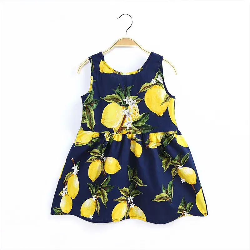 Girls Sleeveless Floral Dress Small Medium - Image 4