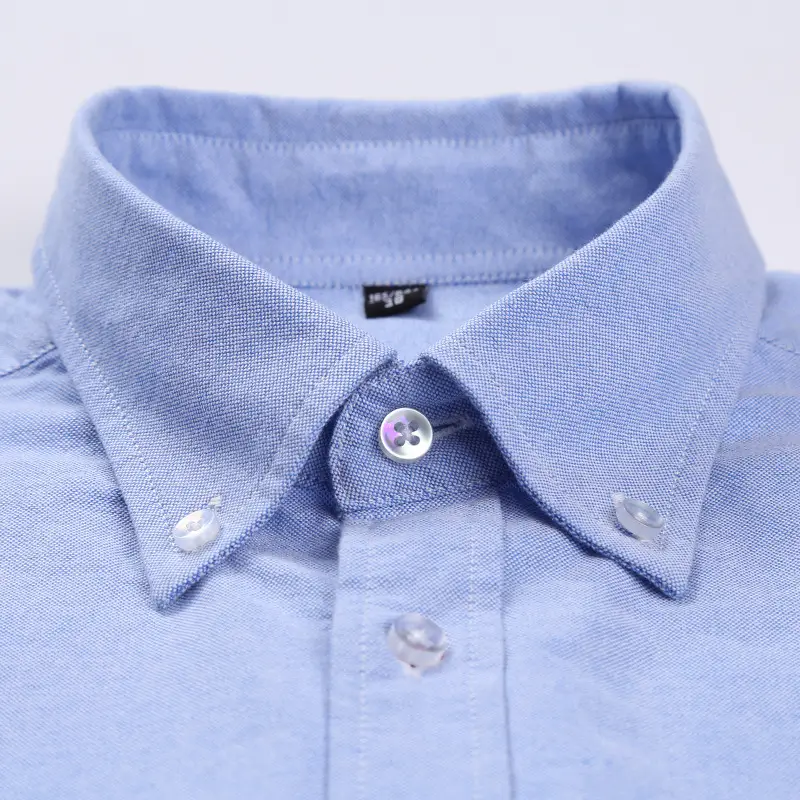 Pure White Unstitched Oxford Shirt Youth Casual Washed Cotton - Image 19