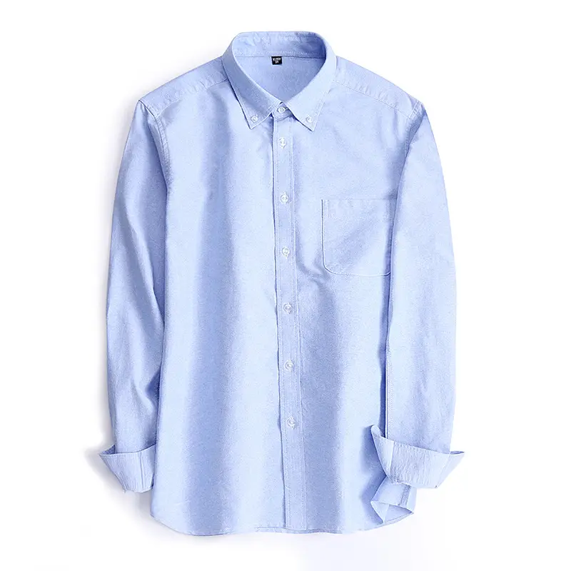 Pure White Unstitched Oxford Shirt Youth Casual Washed Cotton - Image 20
