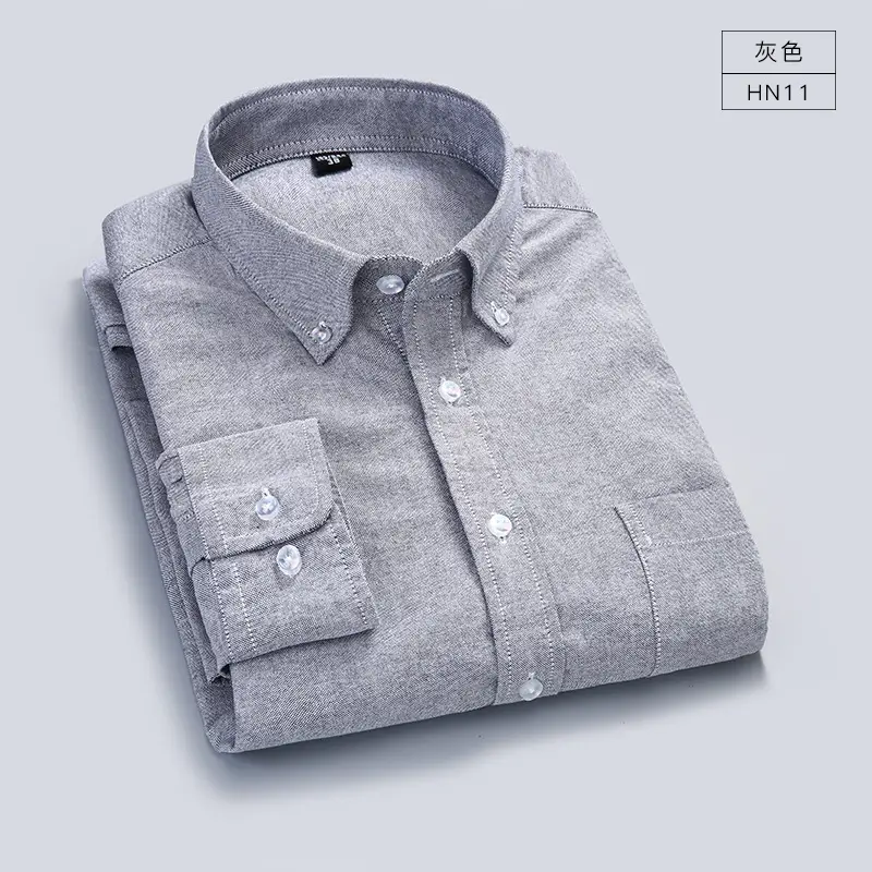 Pure White Unstitched Oxford Shirt Youth Casual Washed Cotton - Image 10