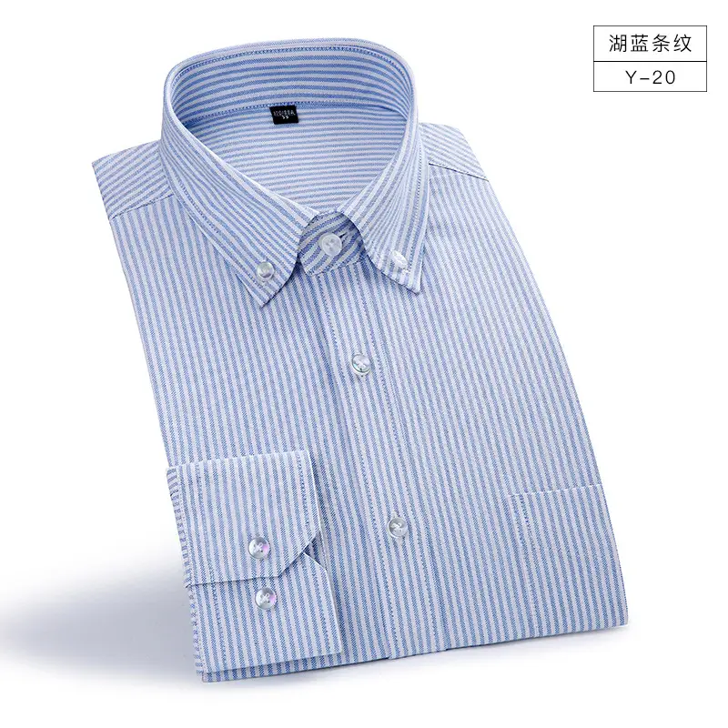 Pure White Unstitched Oxford Shirt Youth Casual Washed Cotton - Image 14