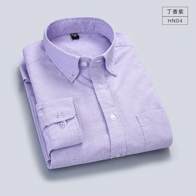 Pure White Unstitched Oxford Shirt Youth Casual Washed Cotton - Image 4