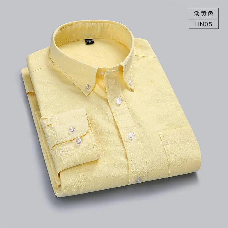 Pure White Unstitched Oxford Shirt Youth Casual Washed Cotton - Image 5