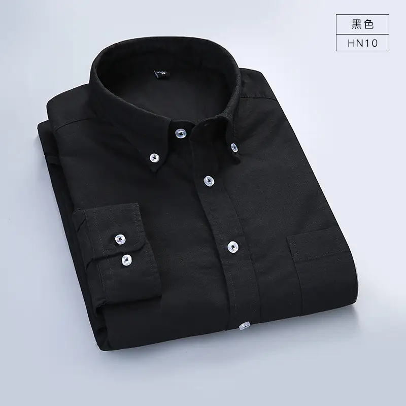 Pure White Unstitched Oxford Shirt Youth Casual Washed Cotton - Image 9