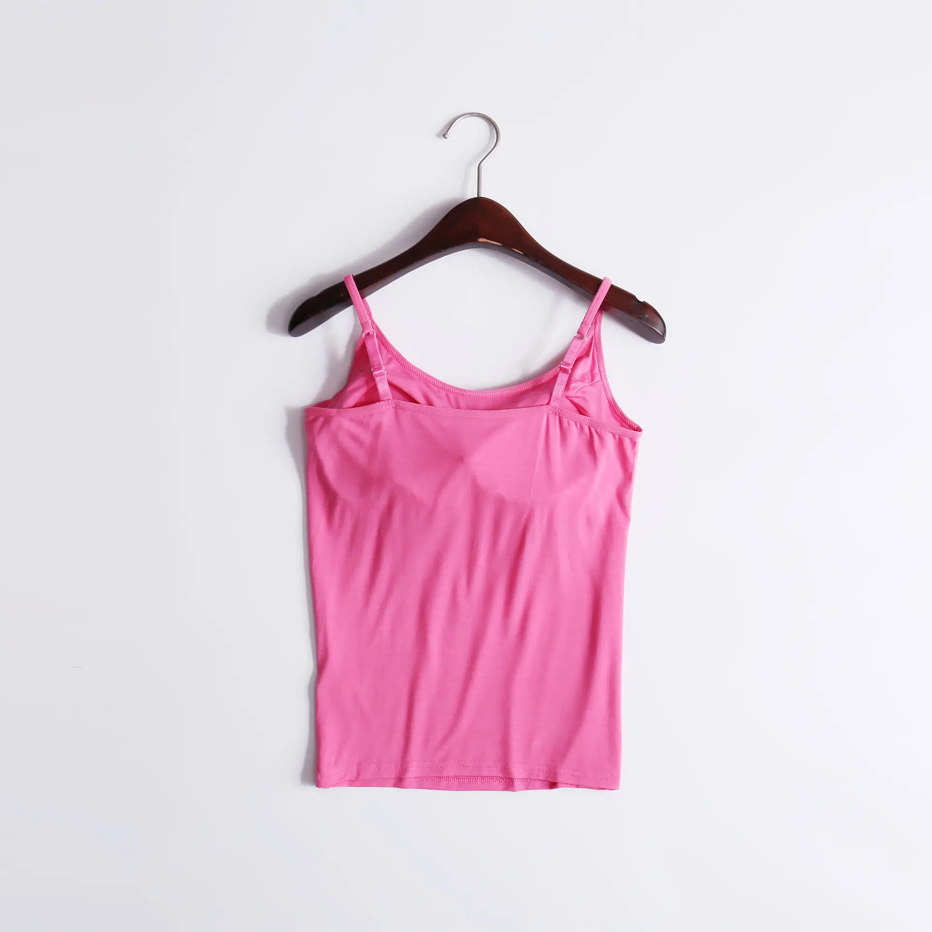 White Camisole with Breast Pads for Women