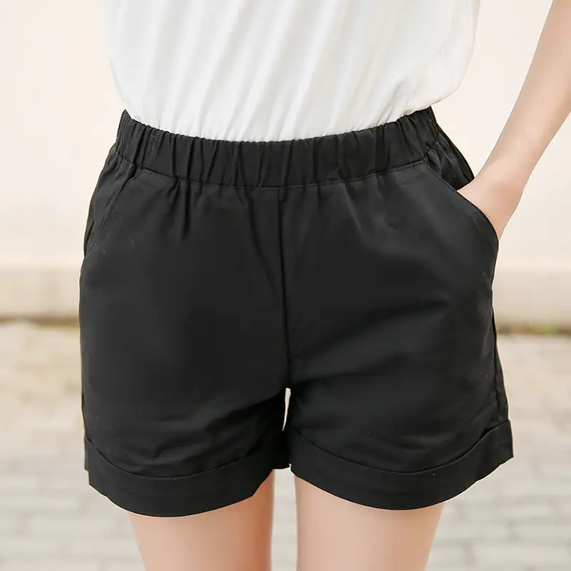 Kemoni Stretch Cotton Shorts Women Green 2025 Summer - Image 18