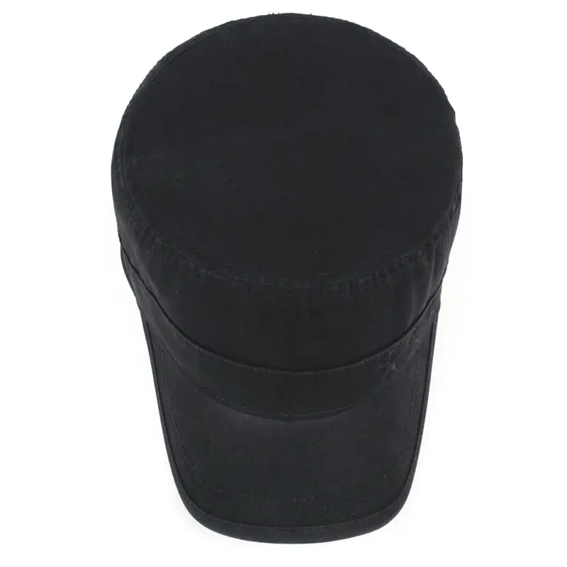 Men's Brown Star Embroidered Baseball Cap Spring Autumn Military Style - Image 6