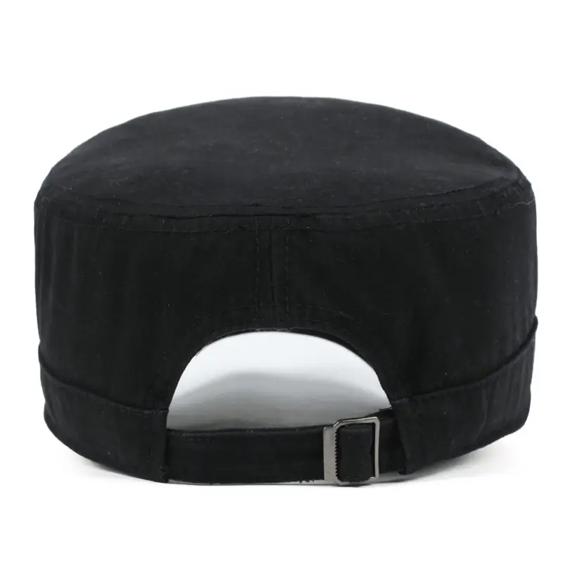 Men's Brown Star Embroidered Baseball Cap Spring Autumn Military Style - Image 7