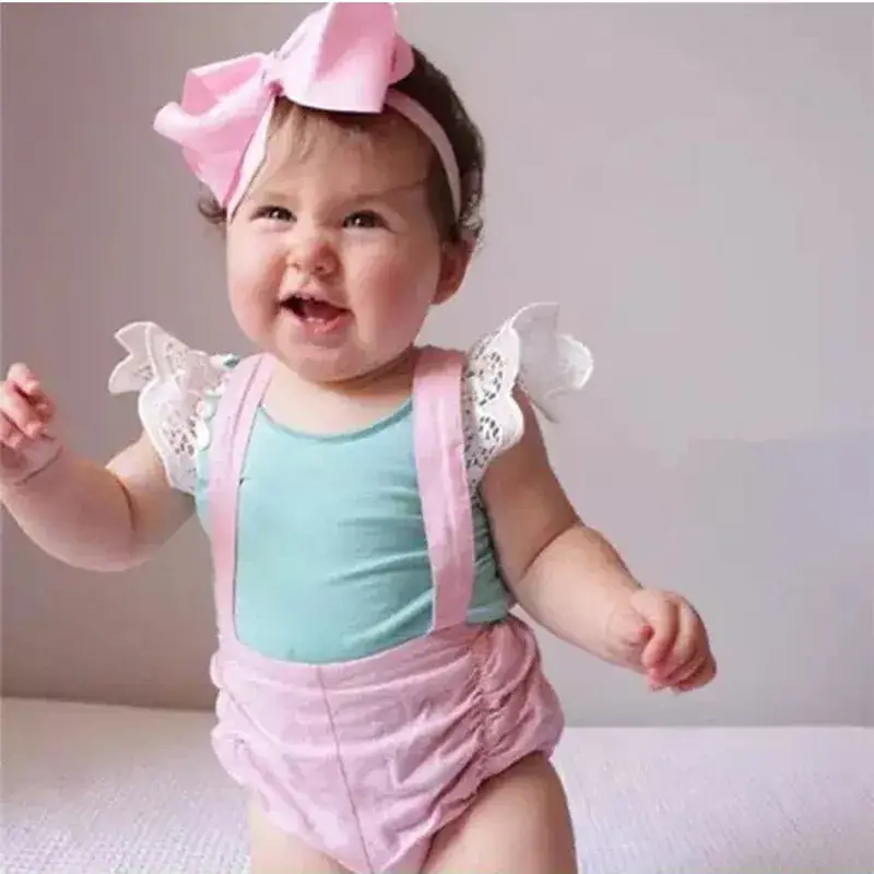 Baby Angel Dress Pink Butterfly Design Summer Wear - Image 10