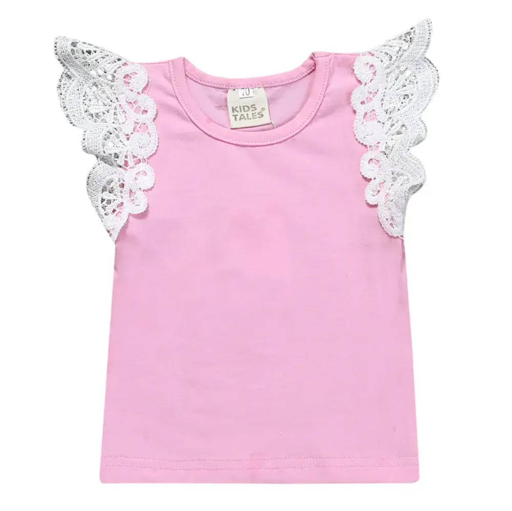Baby Angel Dress Pink Butterfly Design Summer Wear - Image 8