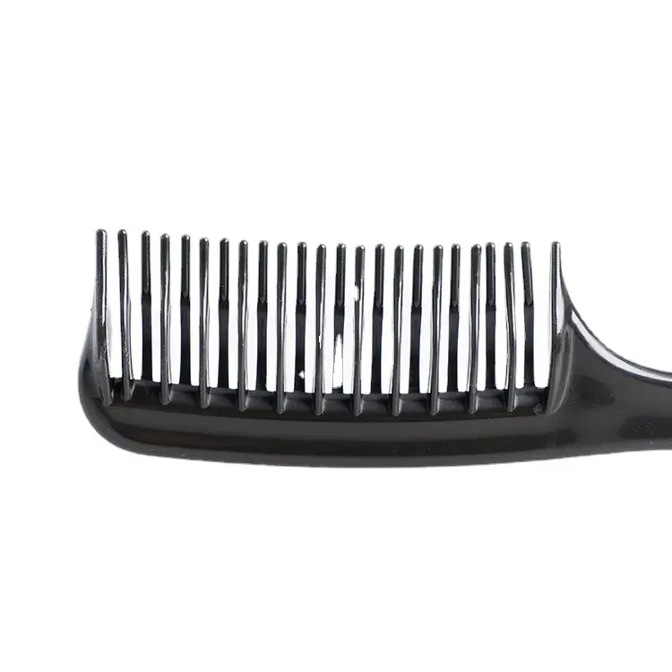 Black Double Row Hair Comb for Styling and Smoothing