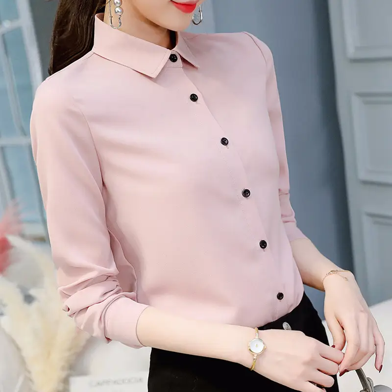 Light Blue Slim Fit Long Sleeve Button Down Shirt - Image 22