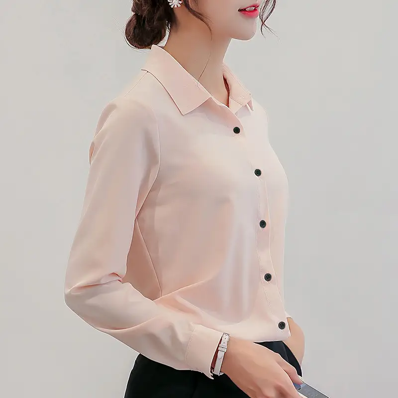 Light Blue Slim Fit Long Sleeve Button Down Shirt - Image 2