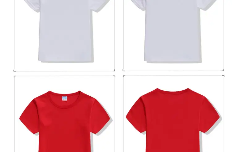 Red Cotton T-Shirt for Kids Summer Wear — feature 13