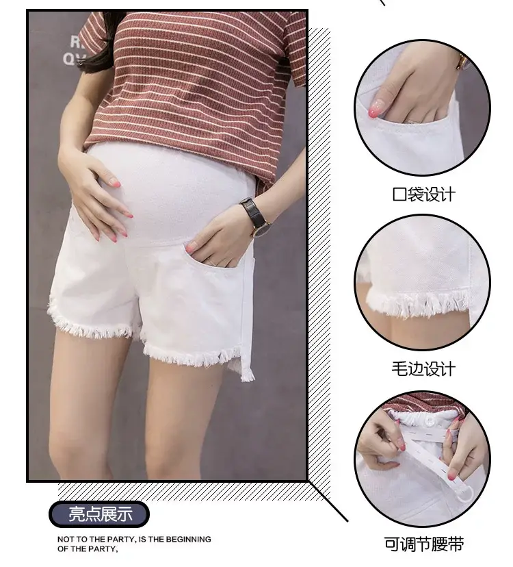 Women's Blue Denim Fringed Shorts 2023 Summer — feature 6