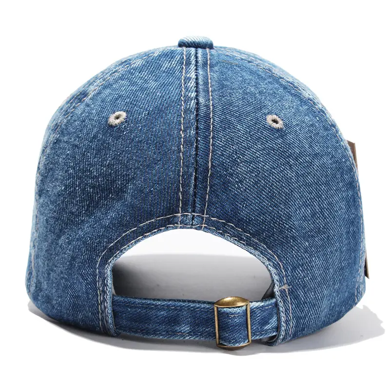 Denim Baseball Cap Blue Sun Hat for Men Women - Image 5