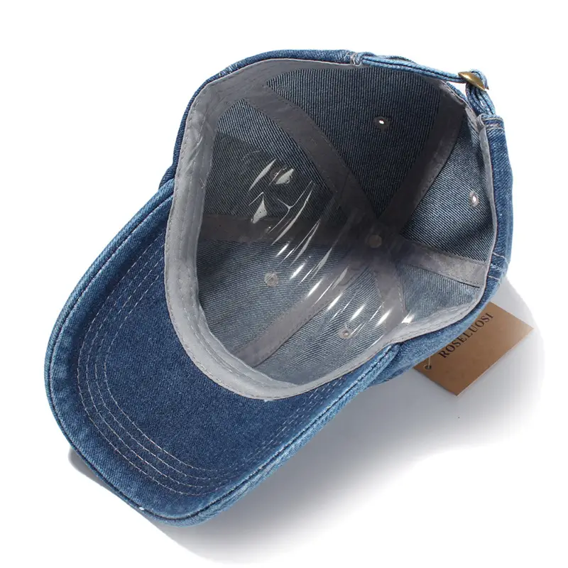 Denim Baseball Cap Blue Sun Hat for Men Women - Image 6