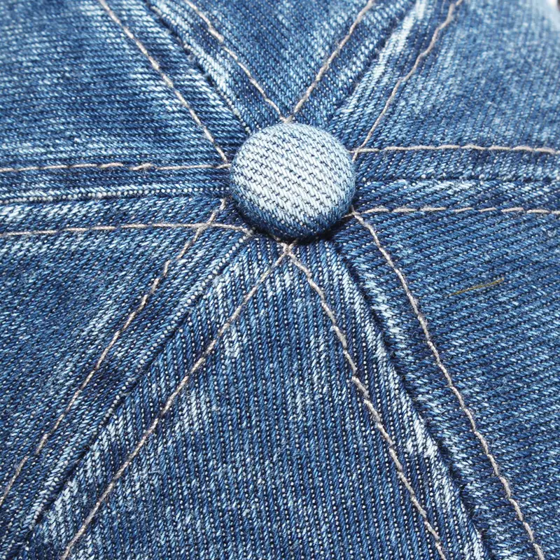 Denim Baseball Cap Blue Sun Hat for Men Women - Image 7