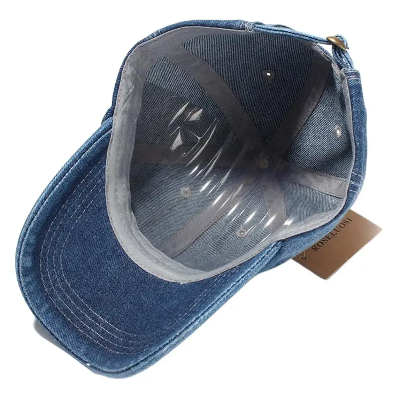 Denim Baseball Cap Blue Sun Hat for Men Women