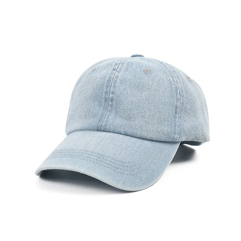 Denim Baseball Cap Blue Sun Hat for Men Women - Image 3
