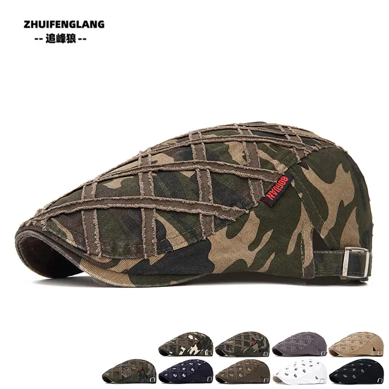 Men's Solid Color Forward Cap Sunscreen Hat — feature 101