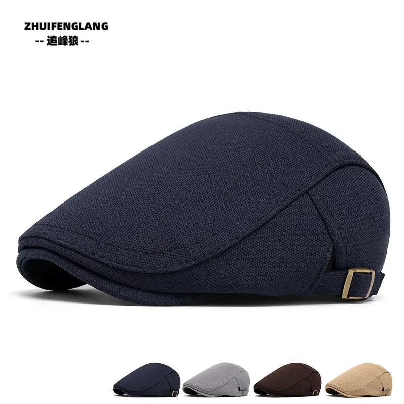 Men's Solid Color Forward Cap Sunscreen Hat — feature 117