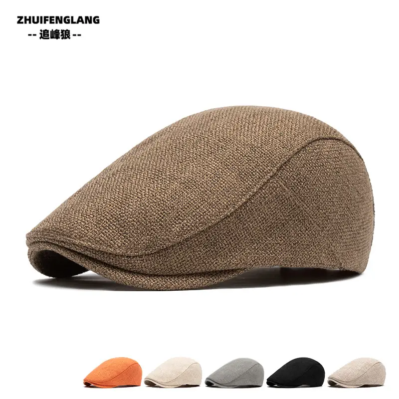 Men's Solid Color Forward Cap Sunscreen Hat — feature 119